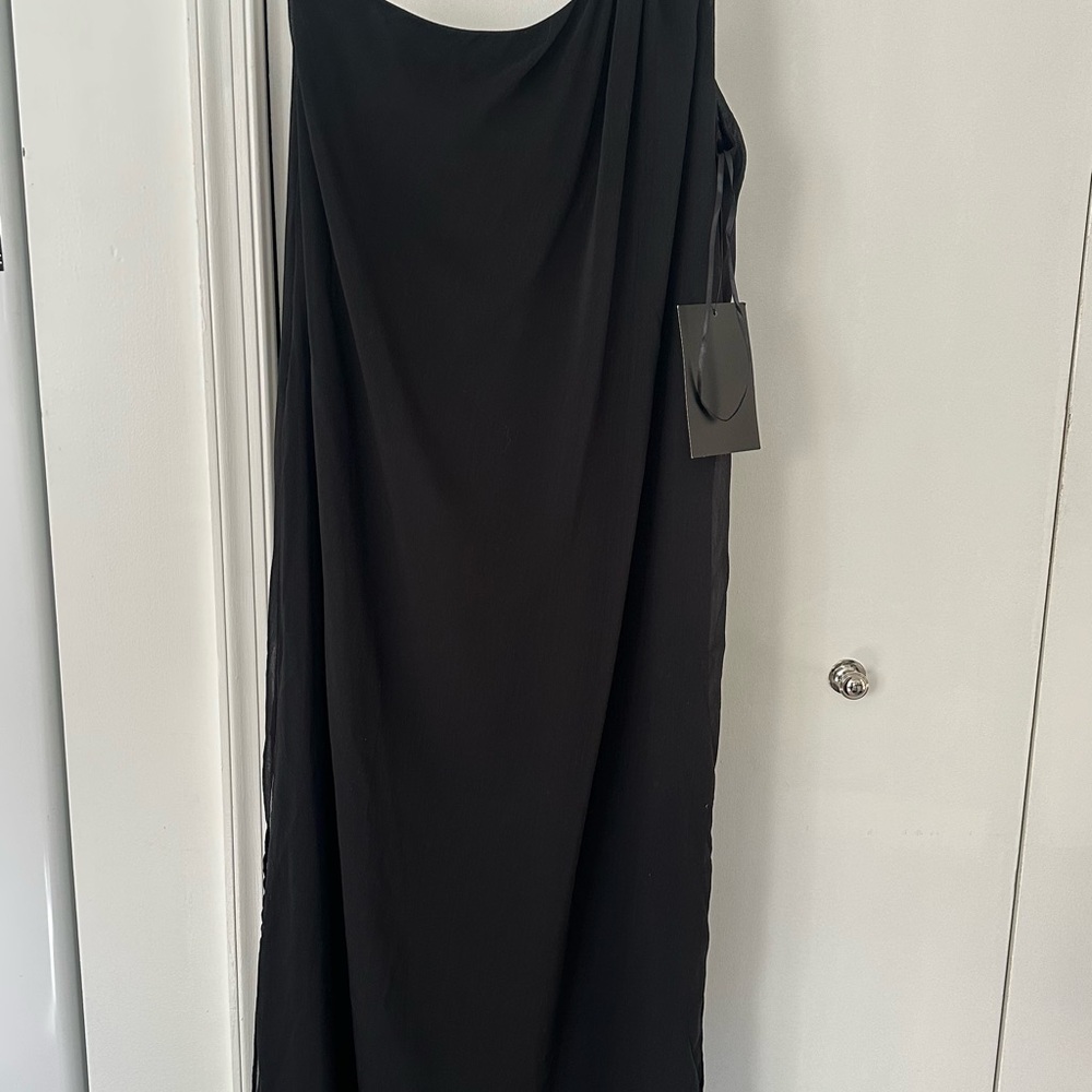 Pomander Place Black One Shoulder Dress XL